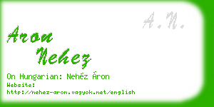 aron nehez business card